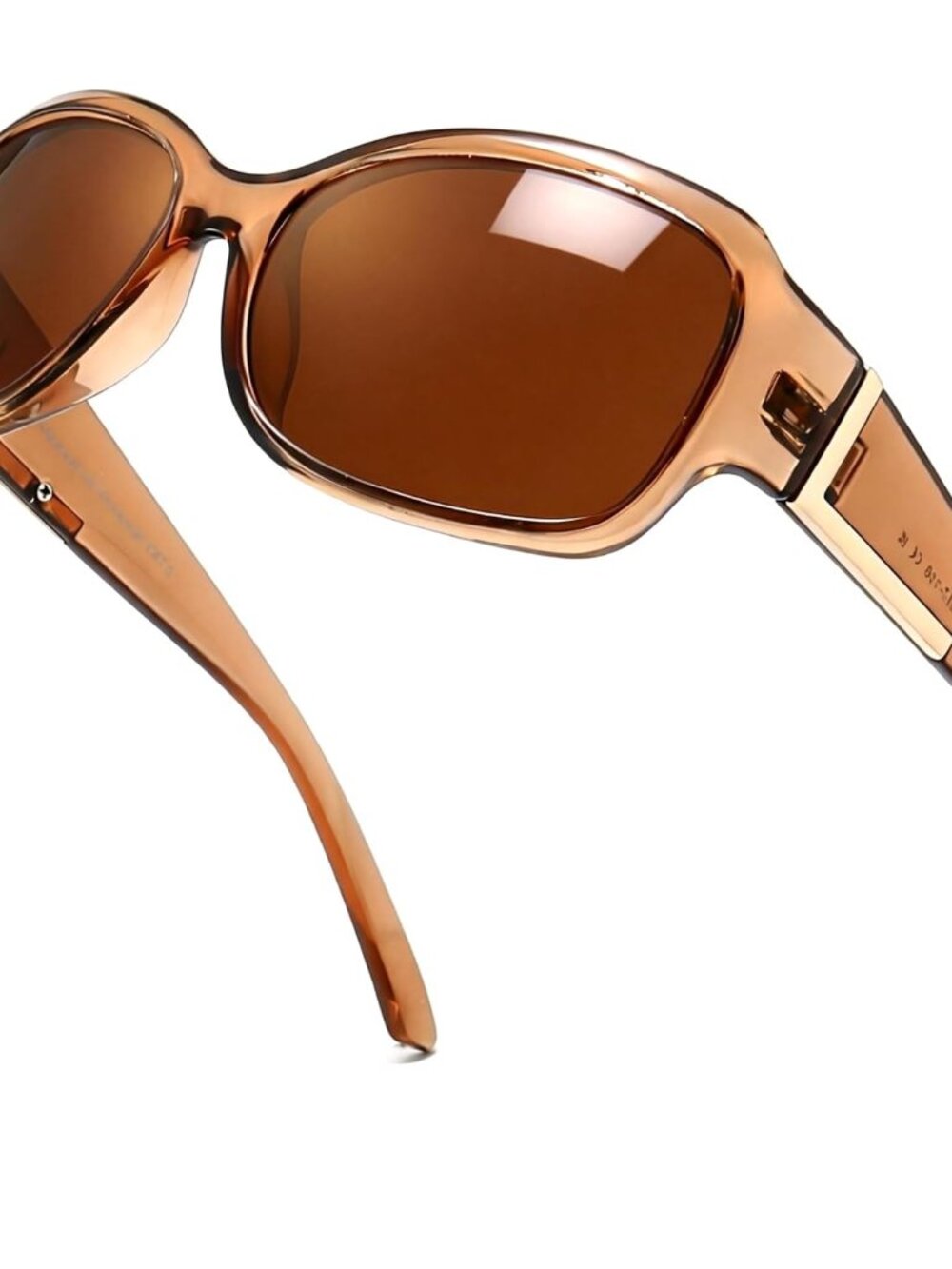 Trendy Women's Polarized Sunglasses - Lightweight Curved Design UV400 Protection